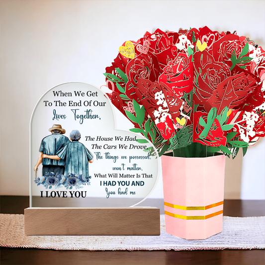 End of Our Lives Together – Meaningful Gift Set with Keepsake Bouquet