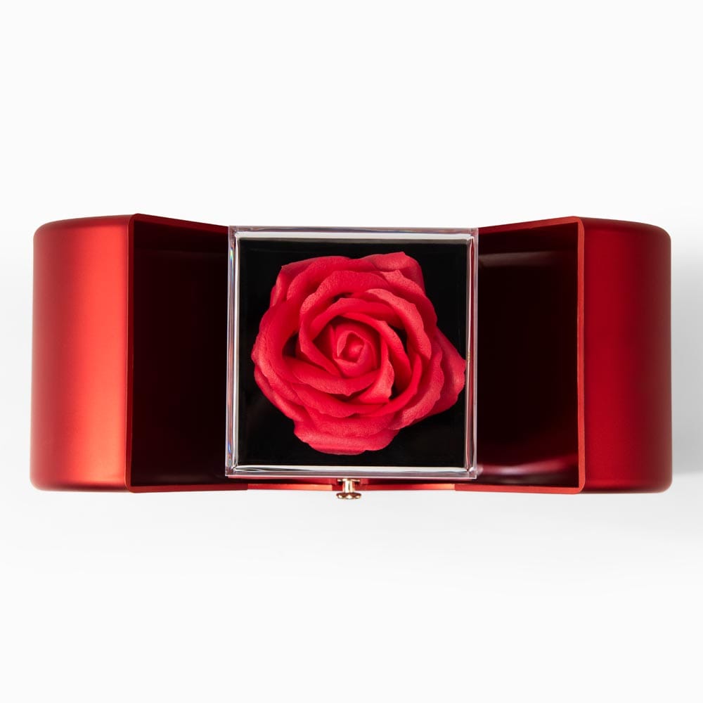 To My Wife – I Choose You Forever Rose Box Necklace