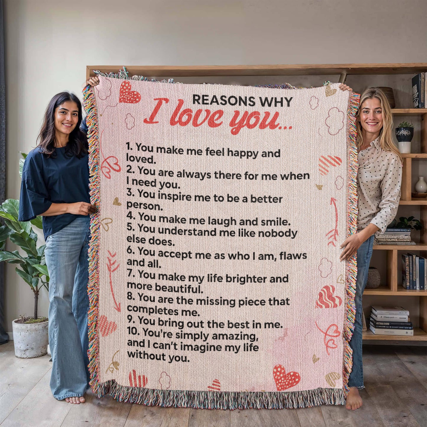 Reasons Why I love You (Woven Blanket)