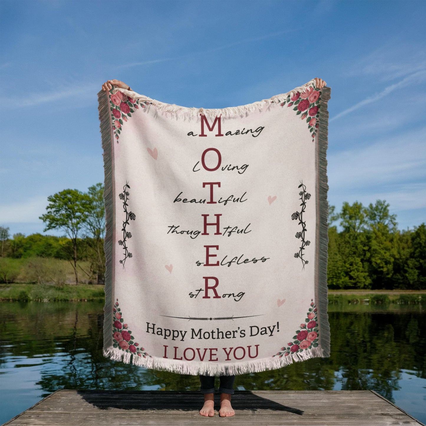 To My Mom – Mother's Day Woven Blanket Gift