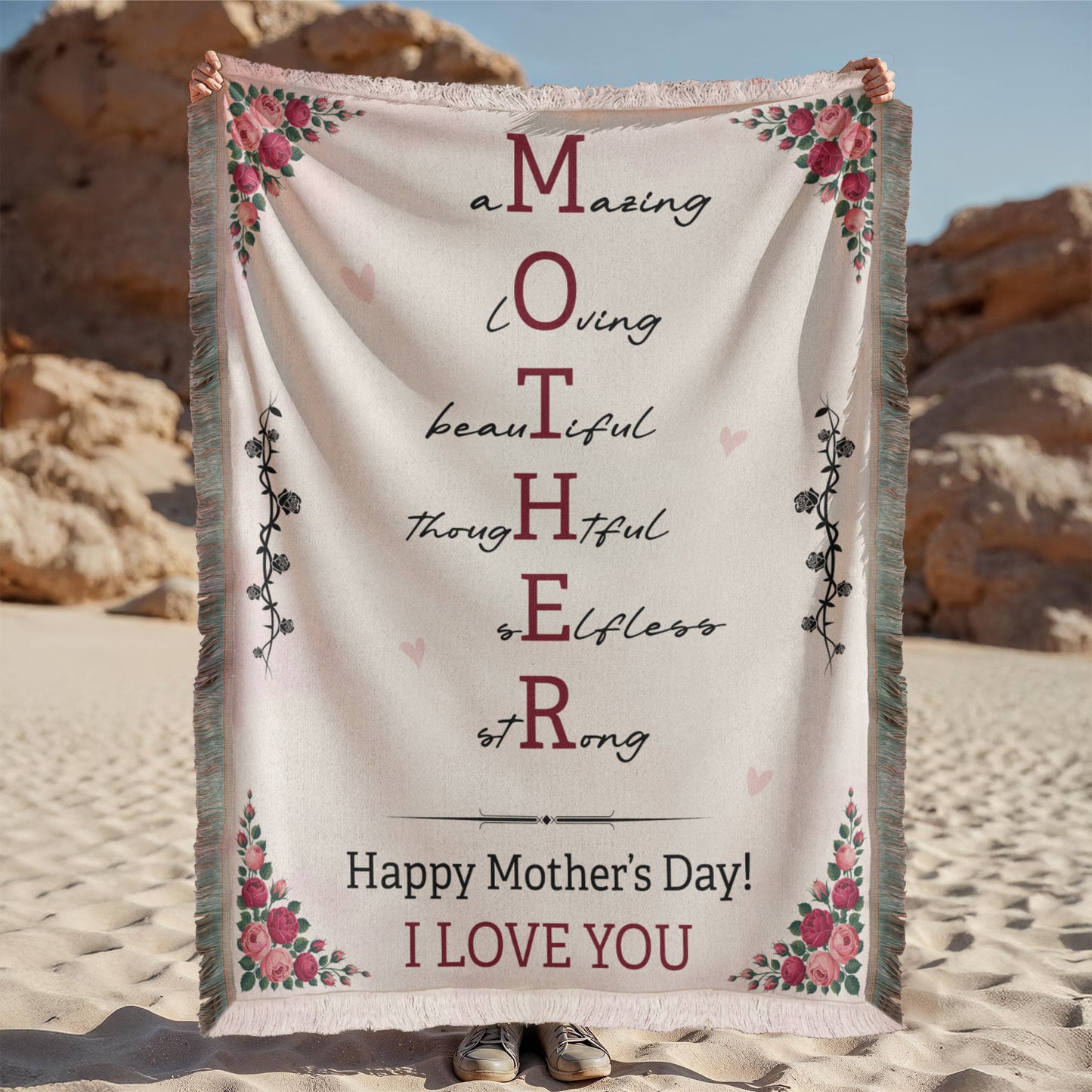 To My Mom – Mother's Day Woven Blanket Gift