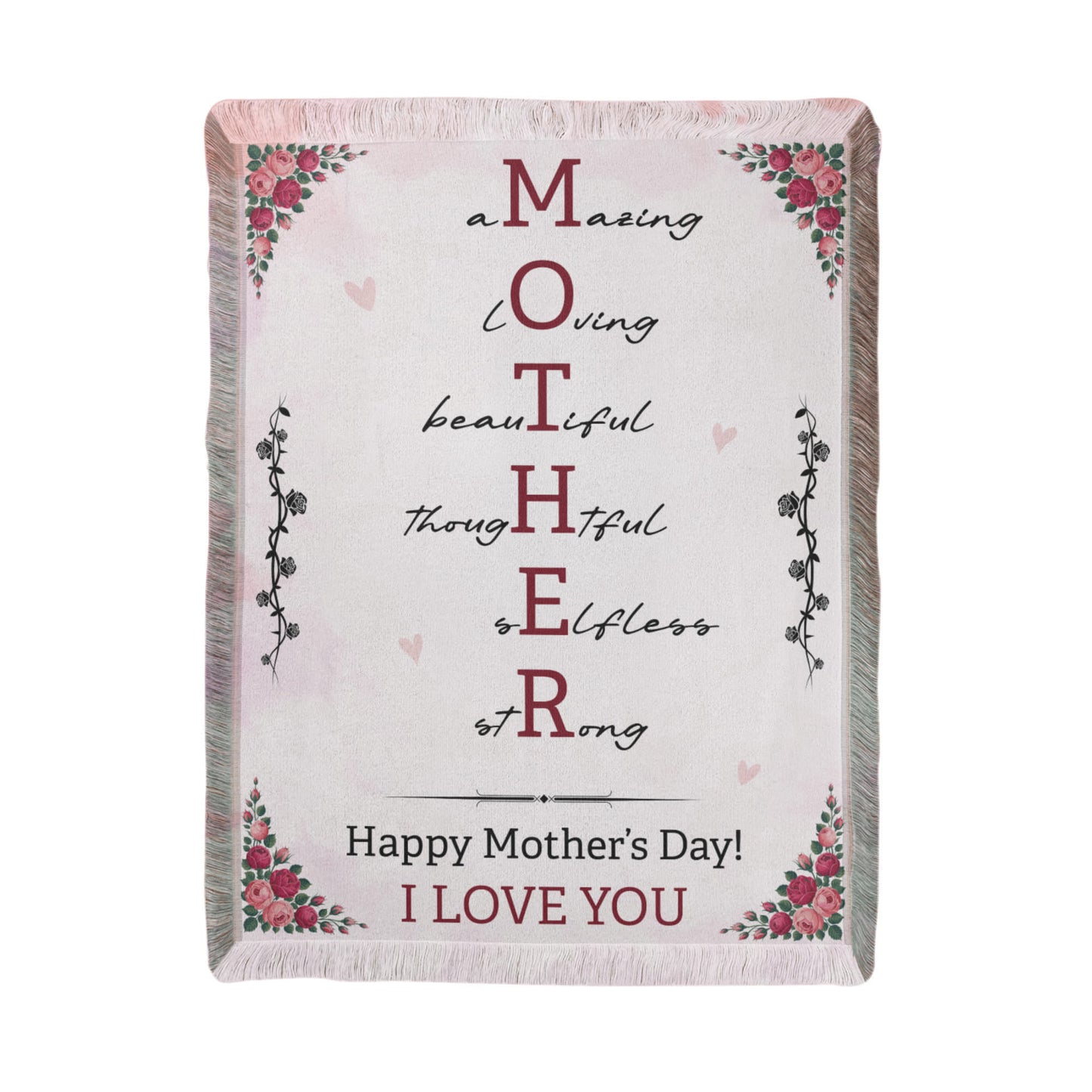 To My Mom – Mother's Day Woven Blanket Gift