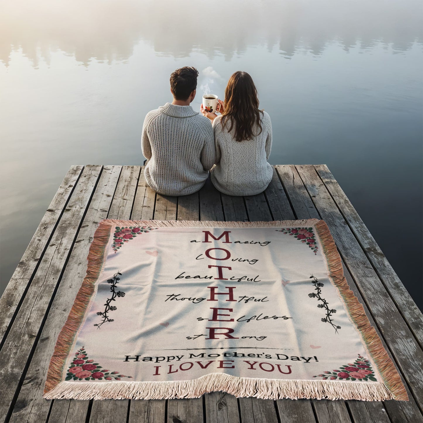 To My Mom – Mother's Day Woven Blanket Gift