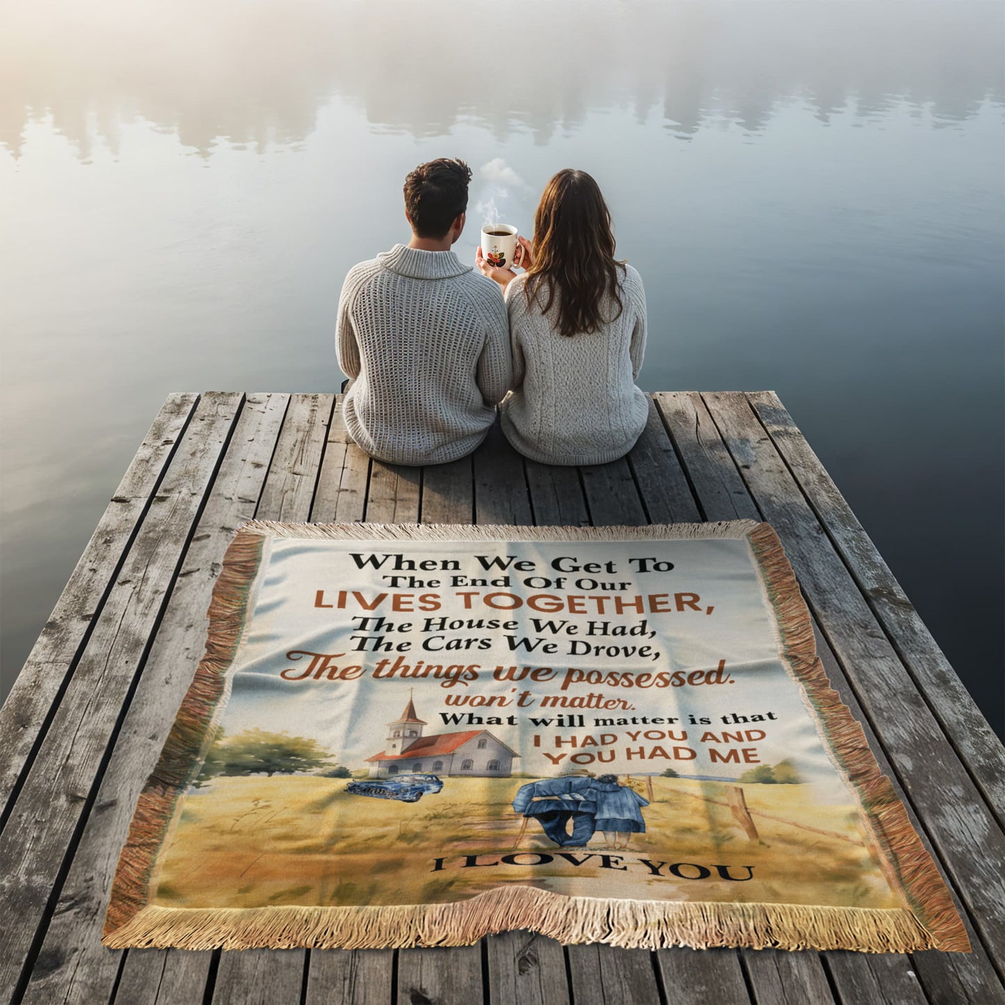 End of Our Lives Together – Woven Blanket Gift