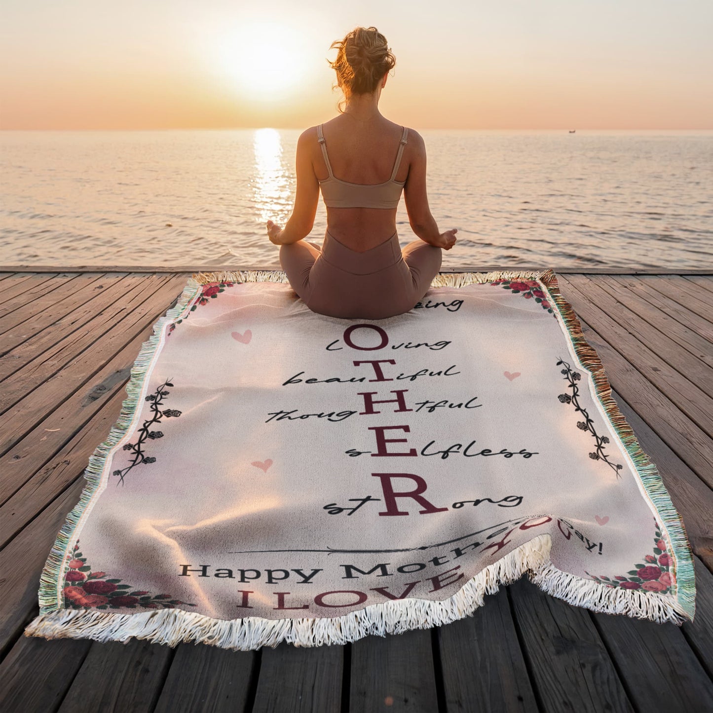 To My Mom – Mother's Day Woven Blanket Gift