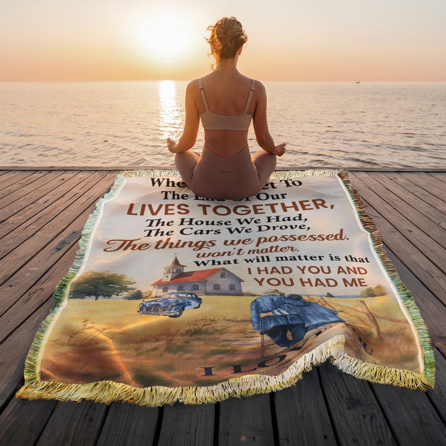End of Our Lives Together – Woven Blanket Gift