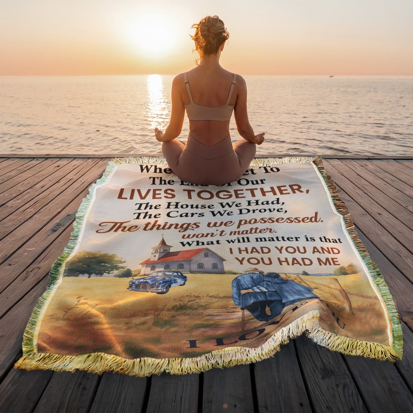 End of Our Lives Together – Woven Blanket Gift