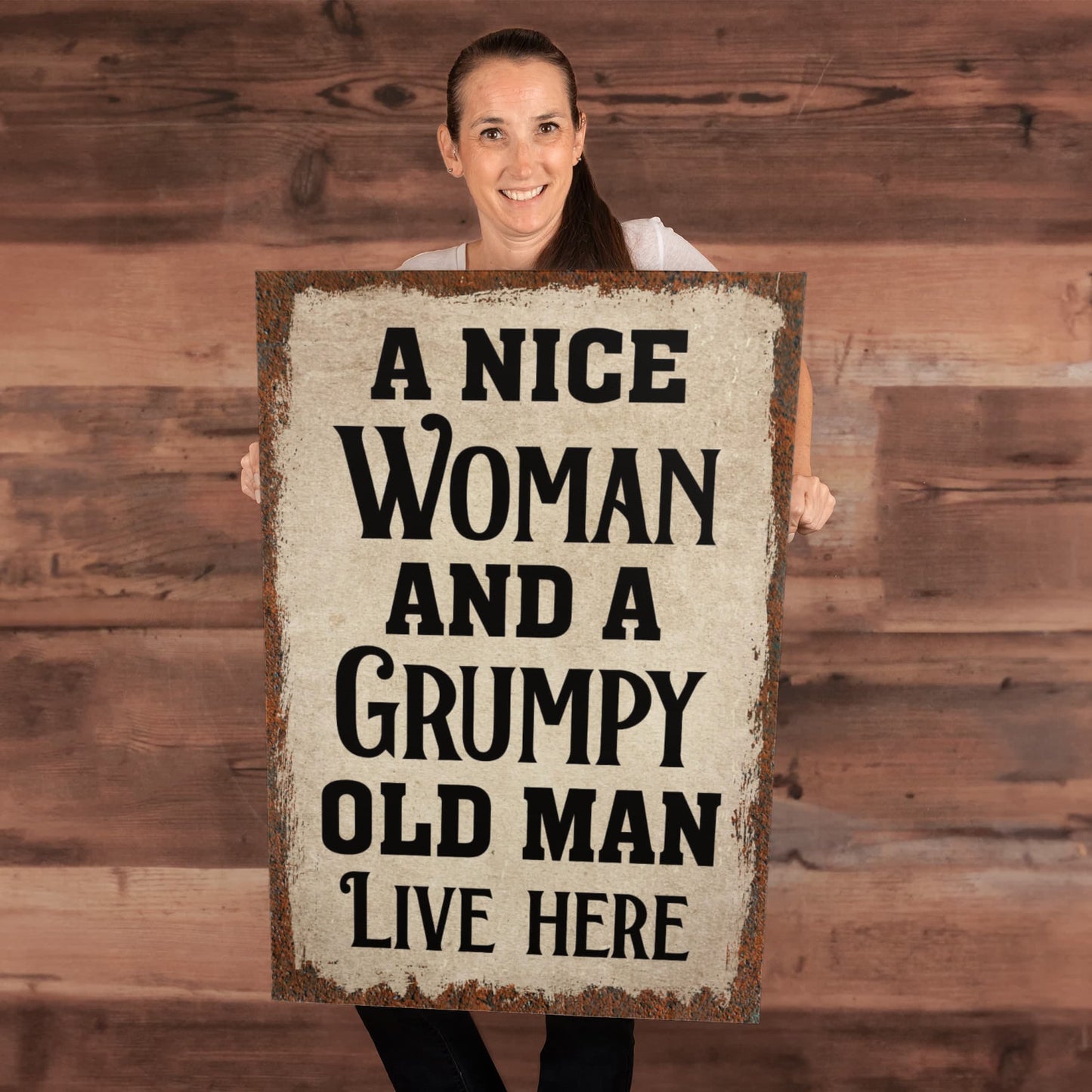Grumpy Old Man Wall Art – Perfect Gift for Couples with a Sense of Humor
