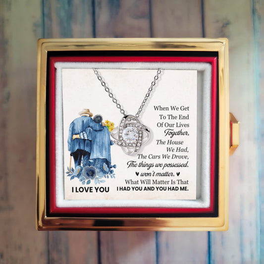 End of Our Lives Together – (Rotating Rose Necklace)