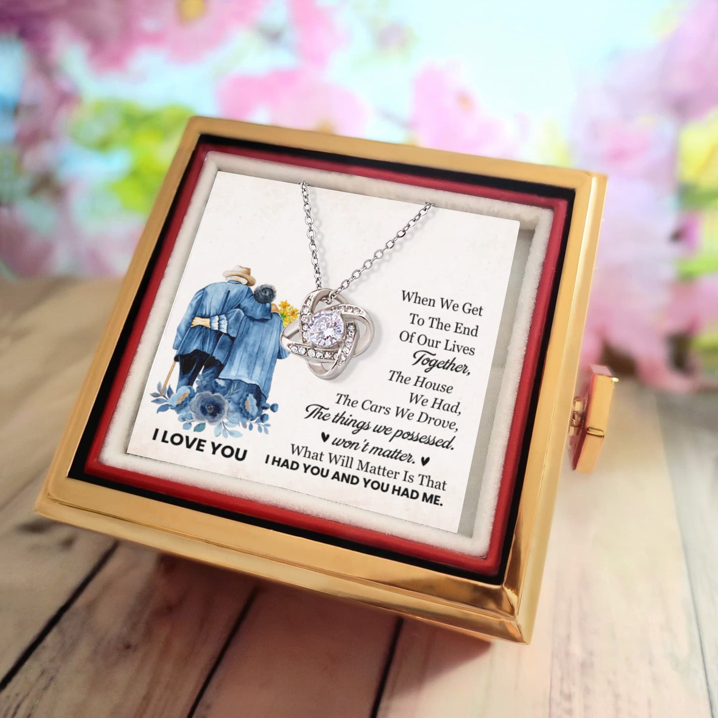 End of Our Lives Together – (Rotating Rose Necklace)