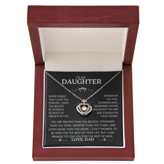 To My Daughter – A Father's Promise (Crown Necklace)