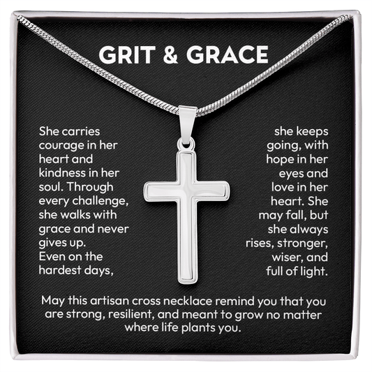 Artisan Cross Necklace – A Symbol of Faith & Strength