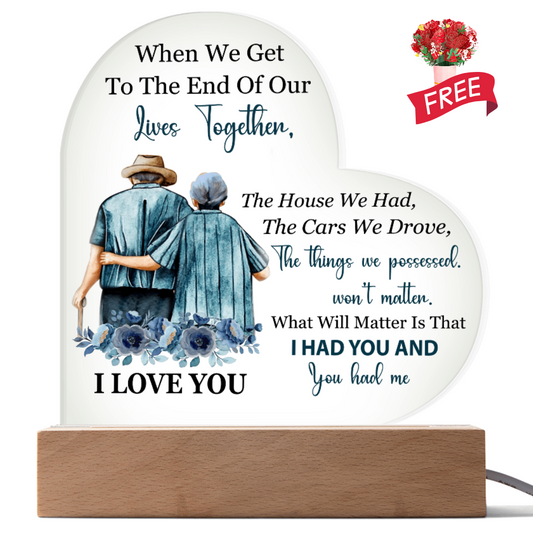 End of Our Lives Together – Meaningful Gift Set with Keepsake Bouquet
