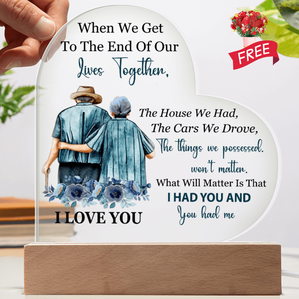 End of Our Lives Together – Meaningful Gift Set with Keepsake Bouquet