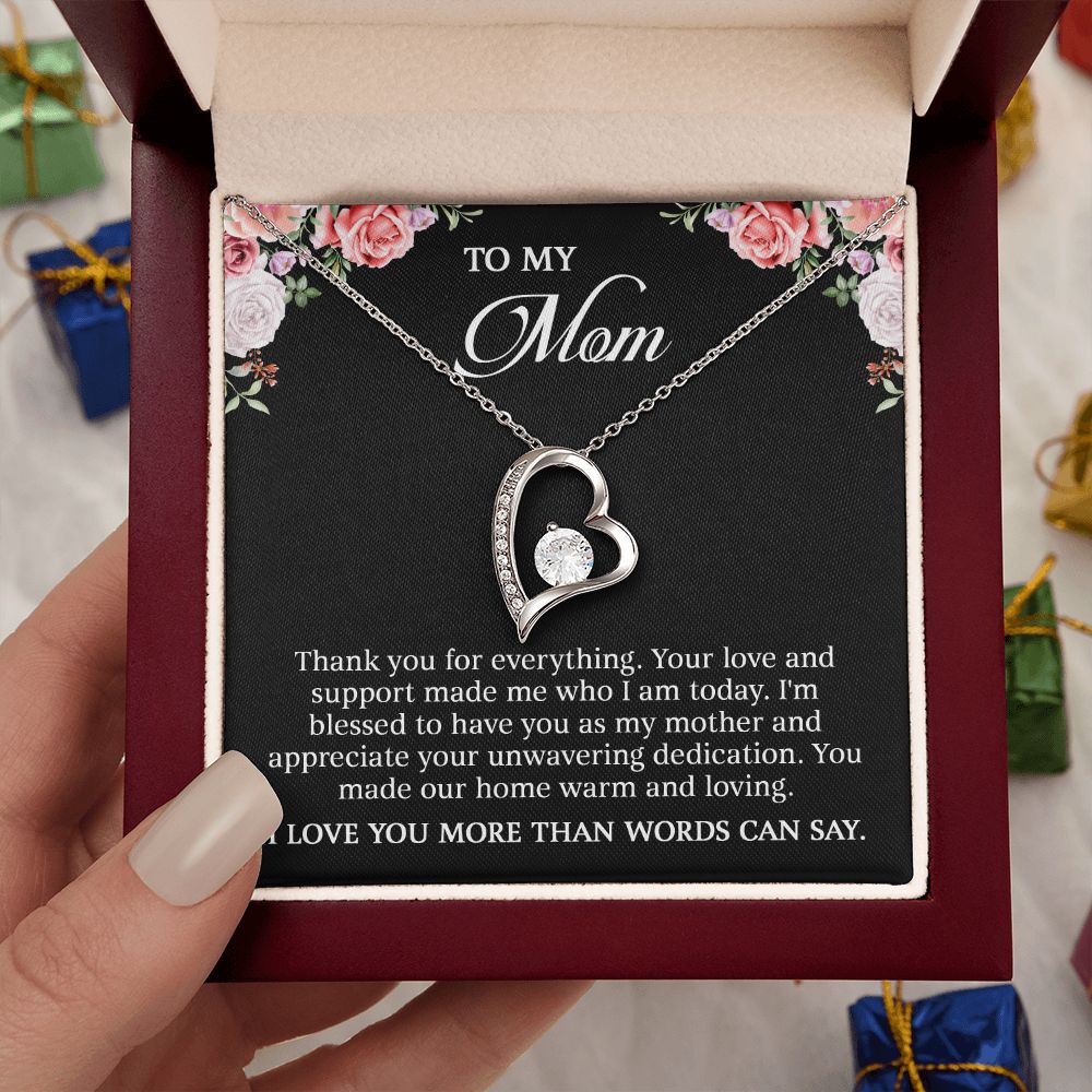 To My Mom - I Love You More Than Words (Necklace)