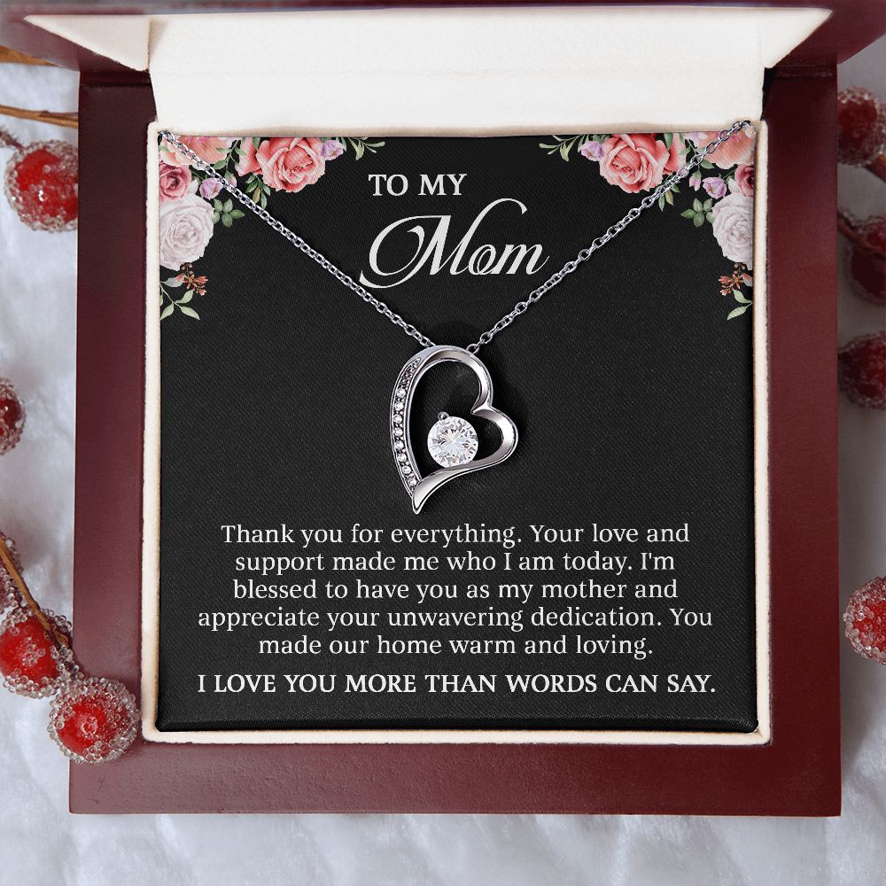 To My Mom - I Love You More Than Words (Necklace)