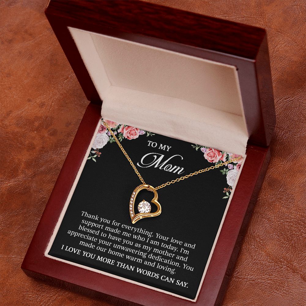 To My Mom - I Love You More Than Words (Necklace)