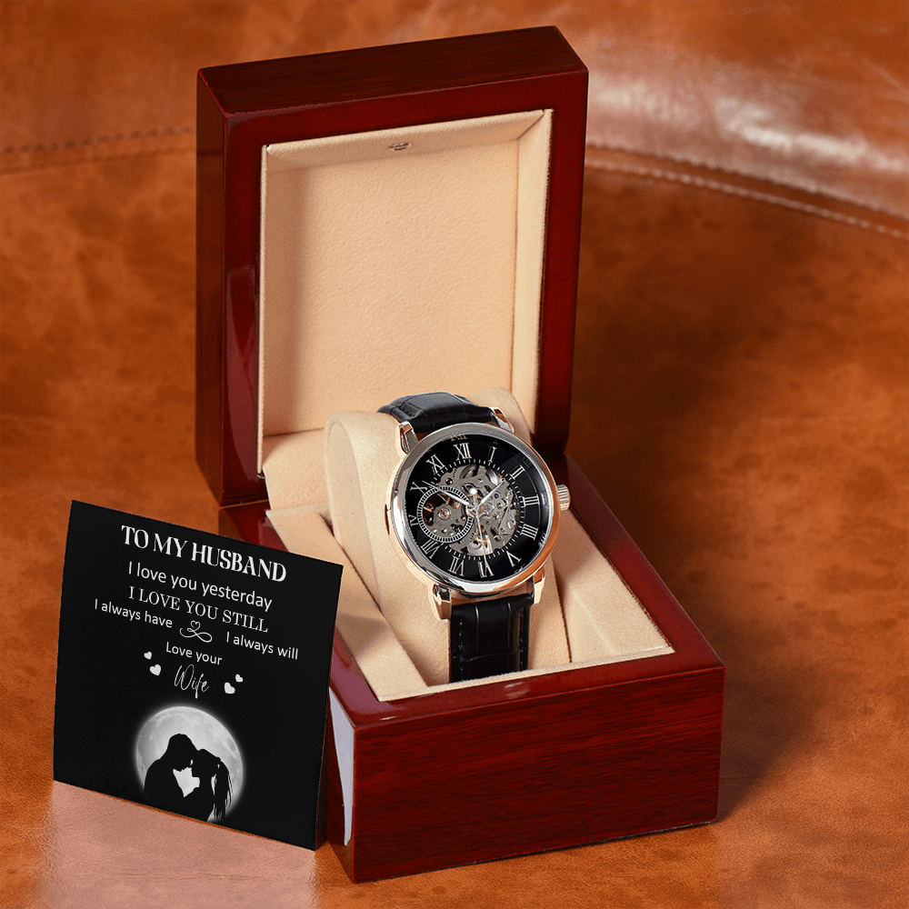 To My Husband - I Love You Yesterday (Men's Watch)