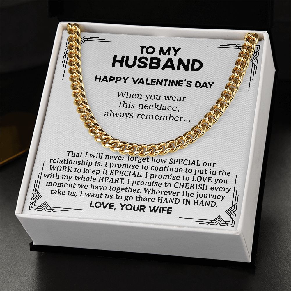 To My Husband - When you Wear This Necklace (Happy Valentine's Day)