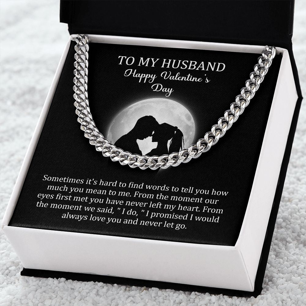 To My Husband - I Do (Cuban Link Chain)