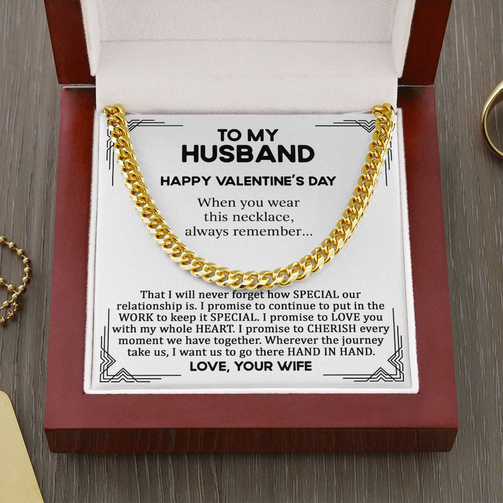 To My Husband - When you Wear This Necklace (Happy Valentine's Day)