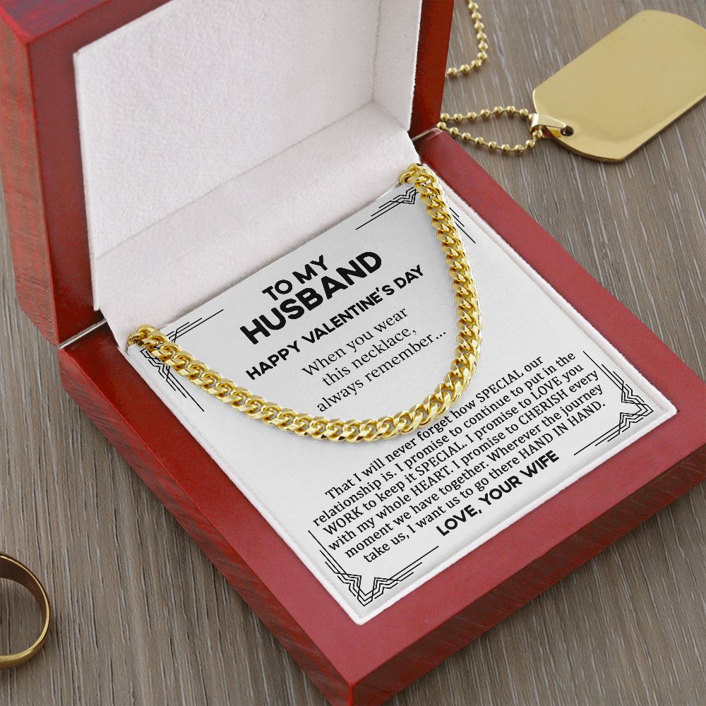 To My Husband - When you Wear This Necklace (Happy Valentine's Day)