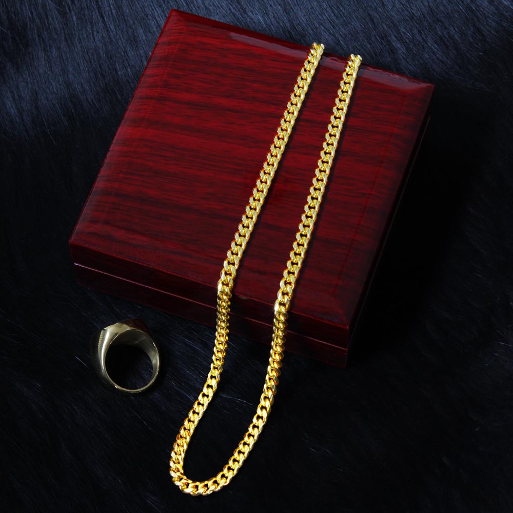 To My Son - I Closed My Eyes For A Moment (Cuban Link Chain)