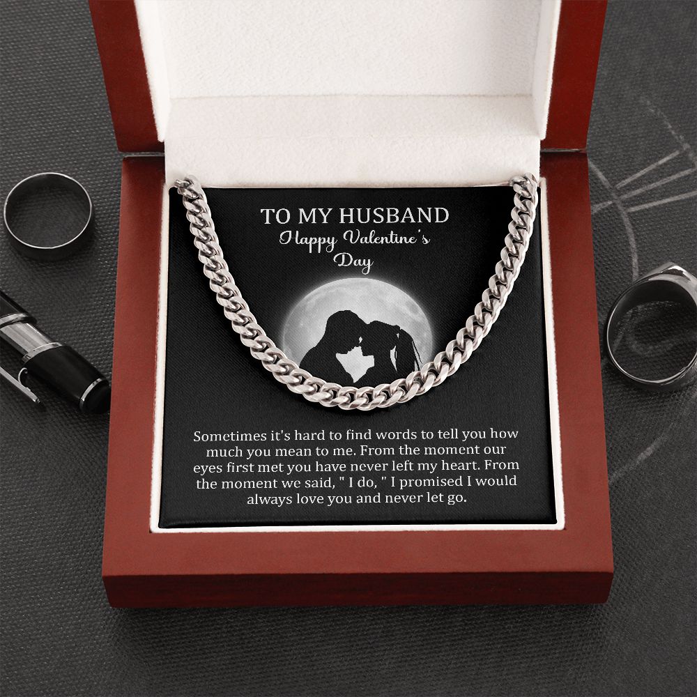 To My Husband - I Do (Cuban Link Chain)