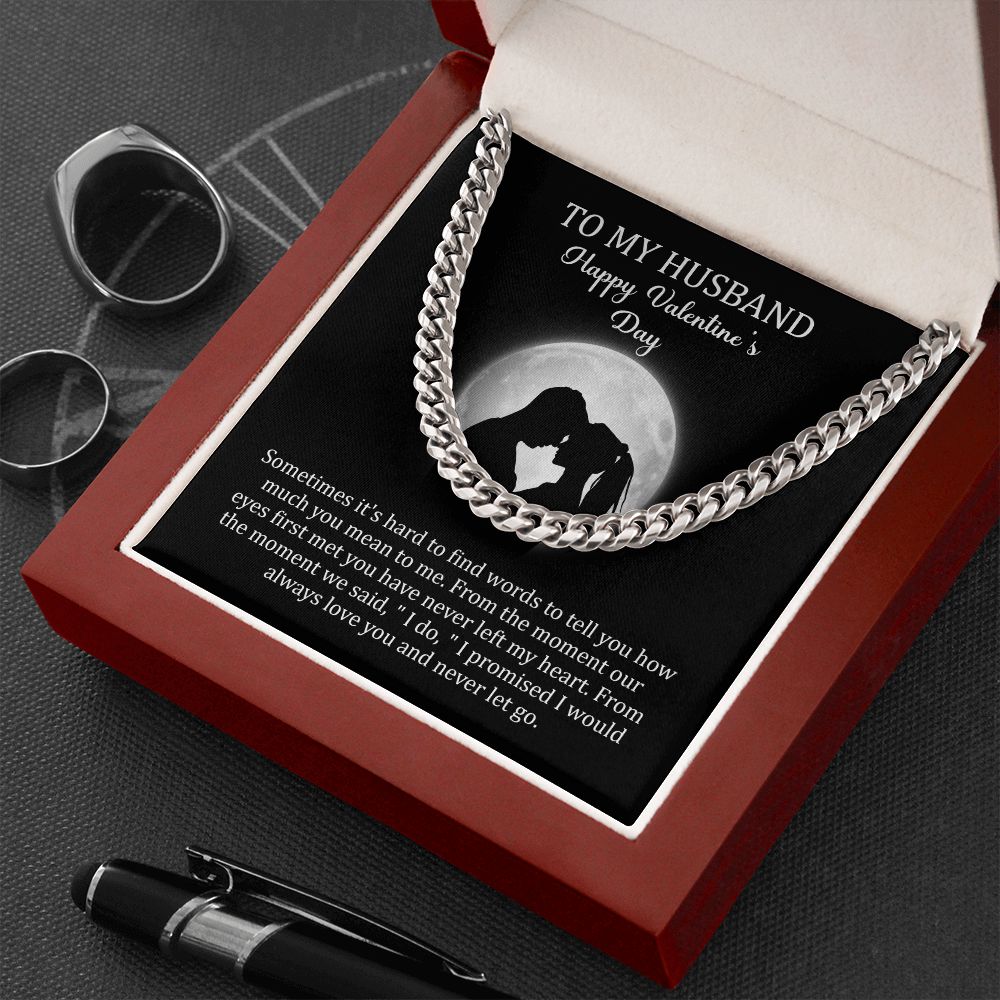 To My Husband - I Do (Cuban Link Chain)