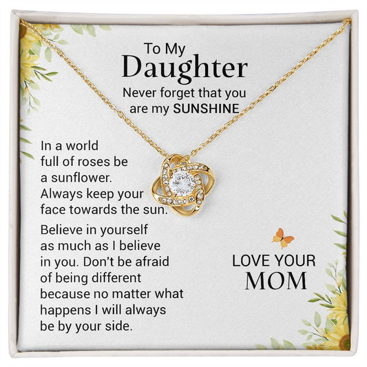 To My Daughter - Never Forget Necklace