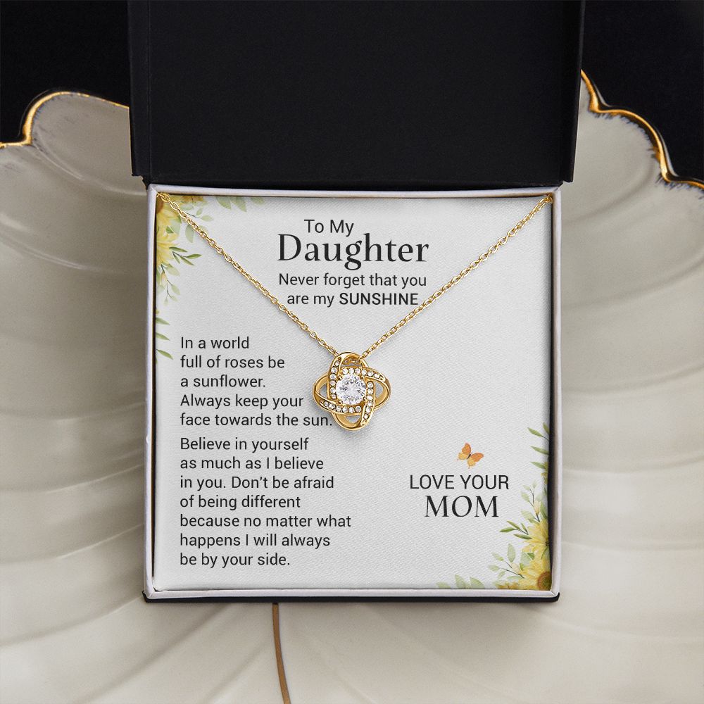 To My Daughter - Never Forget Necklace