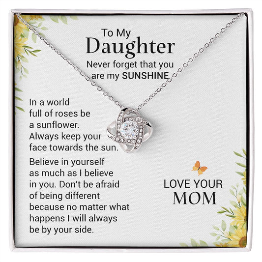 To My Daughter - Never Forget Necklace