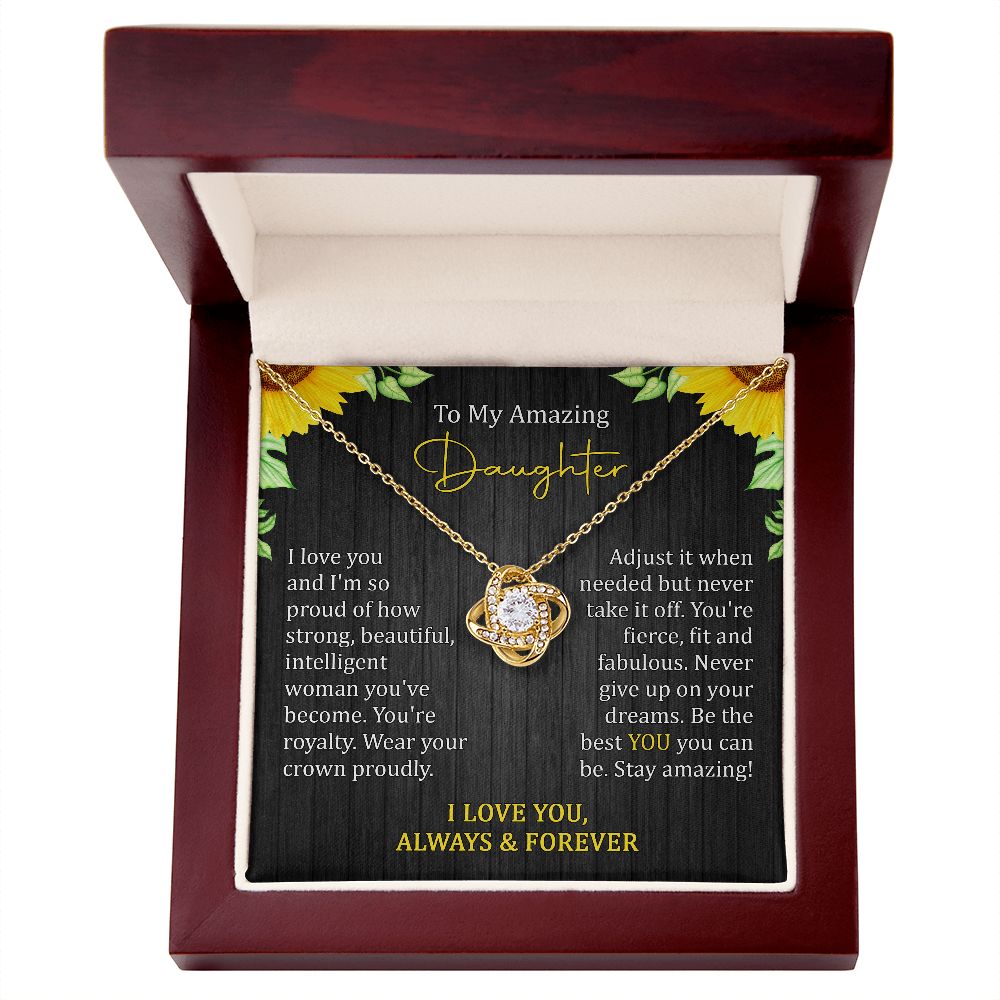 To My Amazing Daughter – I Love You Forever Necklace