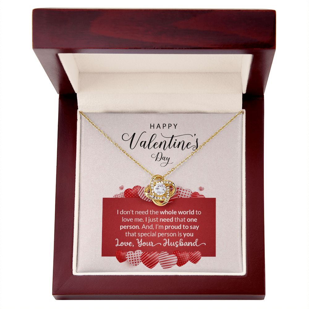 Happy Valentines Day - Love Your Husband (Necklace)