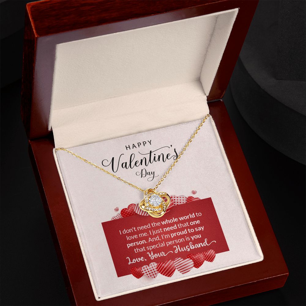 Happy Valentines Day - Love Your Husband (Necklace)