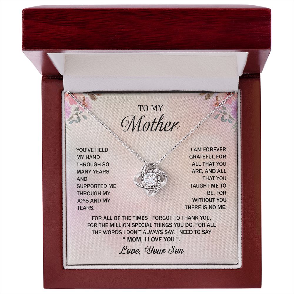 Mother I Love You (Love Knot Necklace)