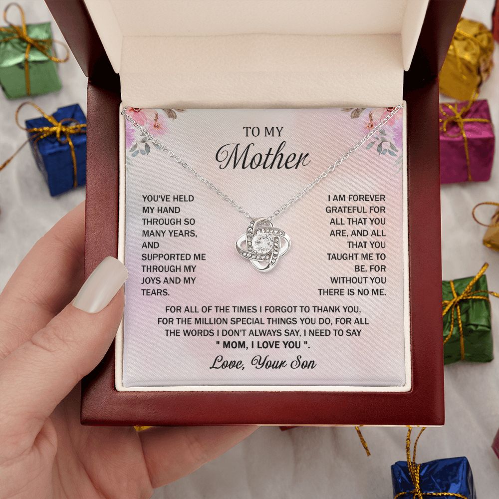 Mother I Love You (Love Knot Necklace)