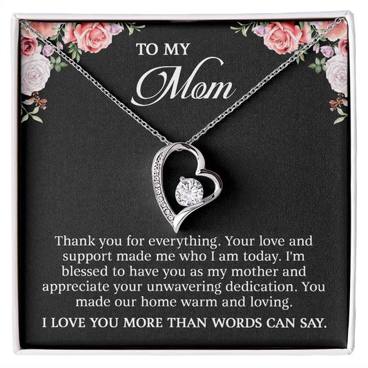 To My Mom - I Love You More Than Words (Necklace)