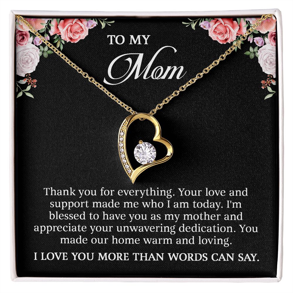 To My Mom - I Love You More Than Words (Necklace)