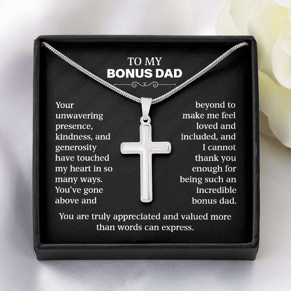 Bonus Dad Gift - You've Gone Above And Beyond (Cross Necklace)