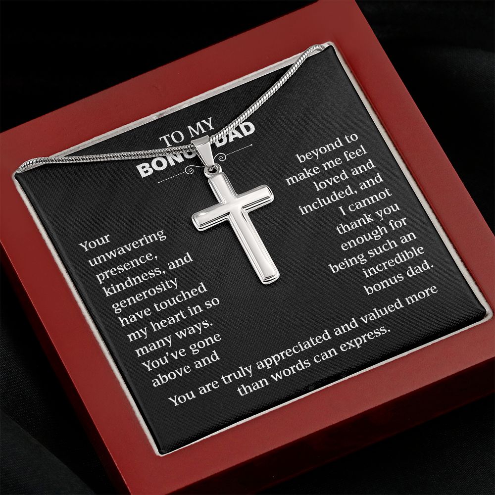 Bonus Dad Gift - You've Gone Above And Beyond (Cross Necklace)
