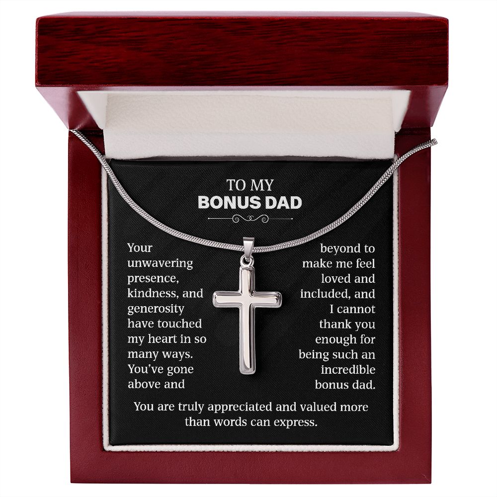 Bonus Dad Gift - You've Gone Above And Beyond (Cross Necklace)