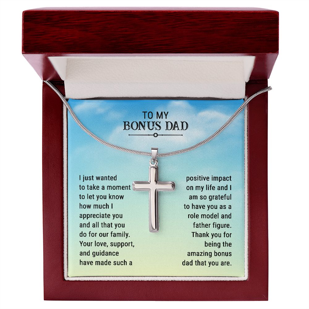 Bonus Dad Gift - Your Love, Support, & Guidance (Cross Necklace)