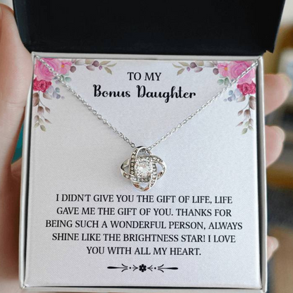 Bonus Daughter - I Love You With All My Heart (Necklace)