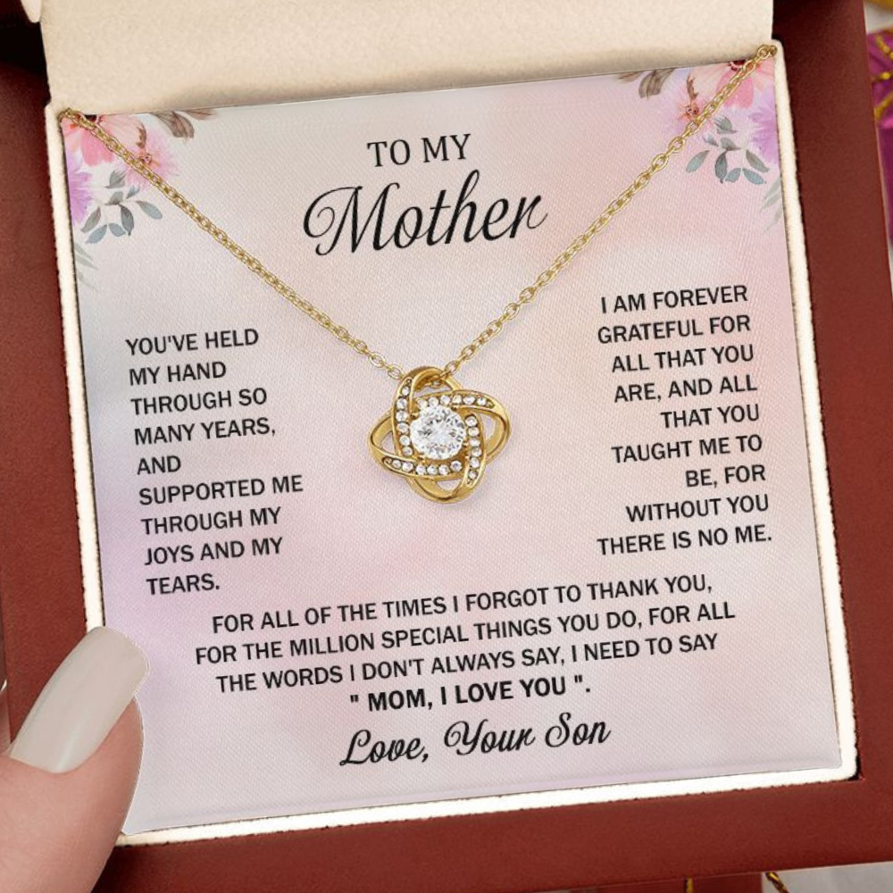 Mother I Love You (Love Knot Necklace)