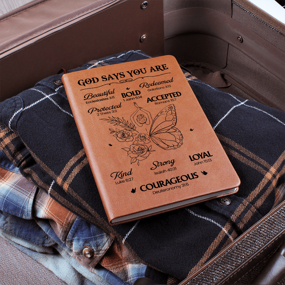 God Says You Are Christian Journal – Gift Wrap Included
