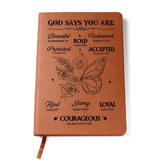 God Says You Are Christian Journal – Gift Wrap Included