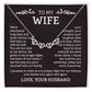 To My Wife –Magnetic Hearts Necklace from Husband | God Kept Us Side-by-Side