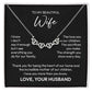 To My Wife Necklace – Appreciation Gift from Husband | Magnetic Hearts Necklace