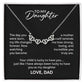 To My Daughter Necklace – The Day You Were Born Gift from Dad